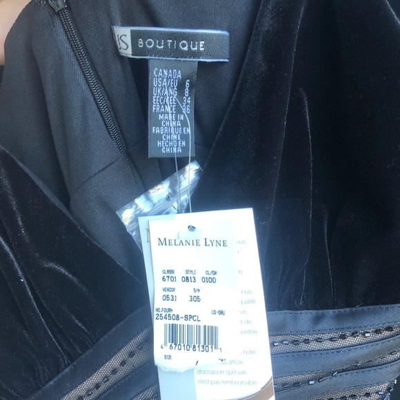 BNWT Black Velvet Beaded Maxi - Picture 10 of 11